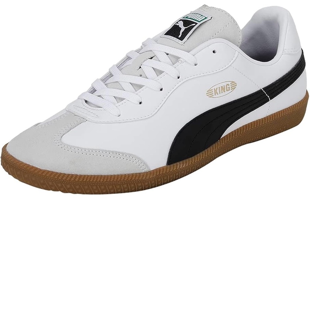 Puma Classic White and Black Trainers